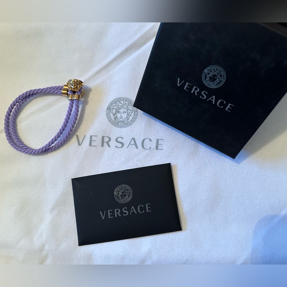 Versace Medusa braided bracelet NEW (AUTHENTIC) - Picture 2 of 16